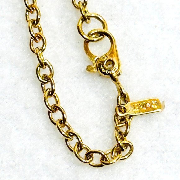 Vintage Monet Enameled Necklace - Picture 4 of 7